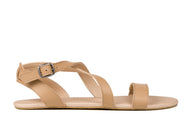 Ahinsa Hava barfods sandaler til kvinder i farven beige, yderside