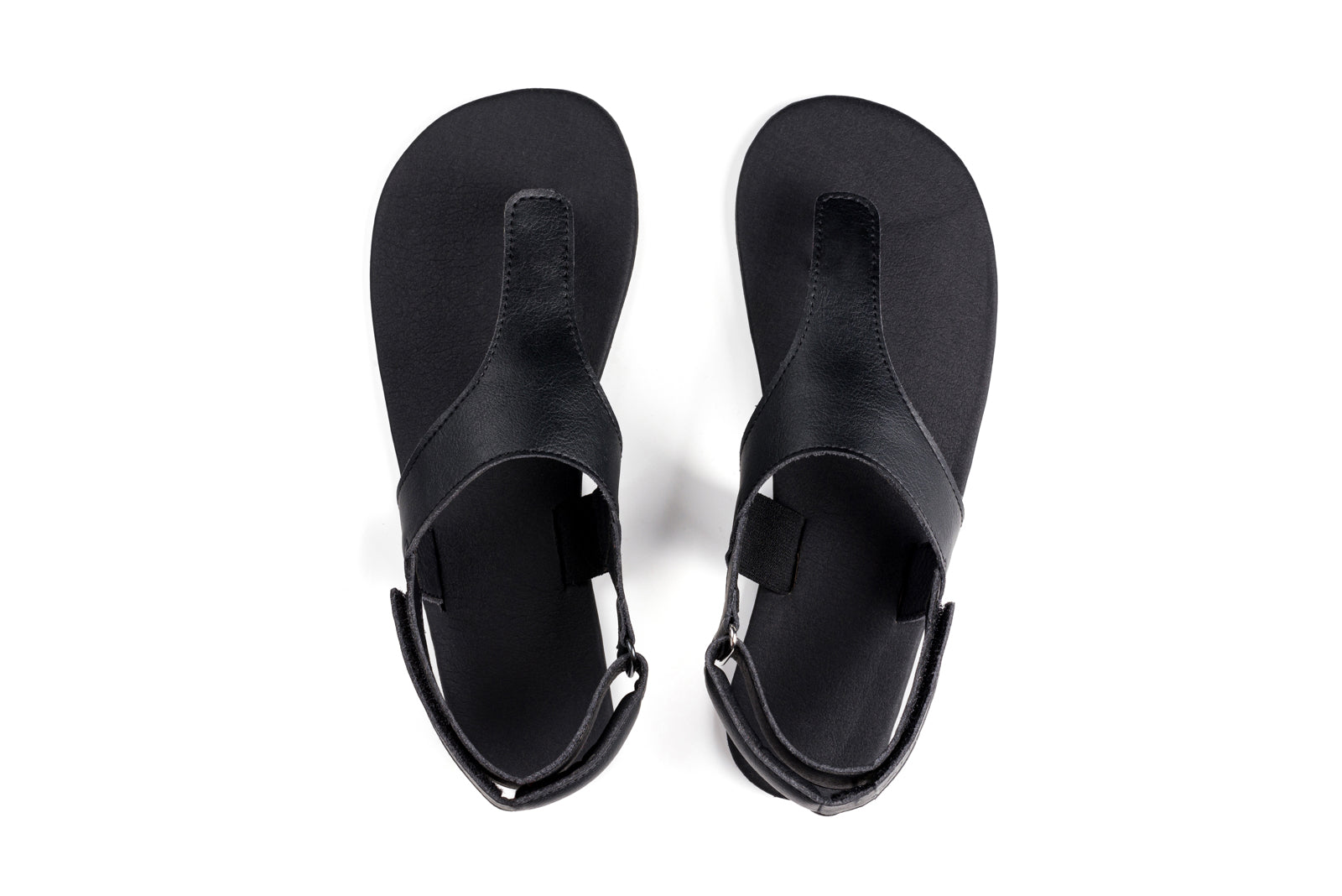 Ahinsa Simple barfods sandaler til kvinder i farven black, top