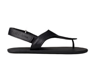Ahinsa Simple barfods sandaler til mænd i farven black, yderside