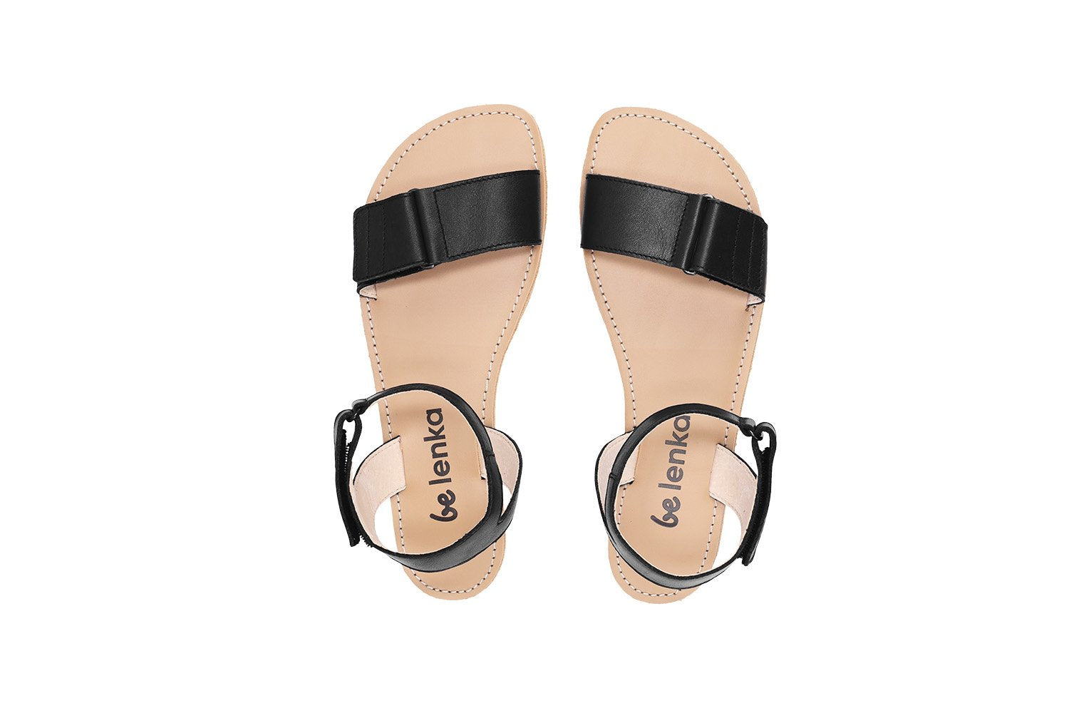 Be Lenka Iris barfods sandaler til kvinder i farven black, top