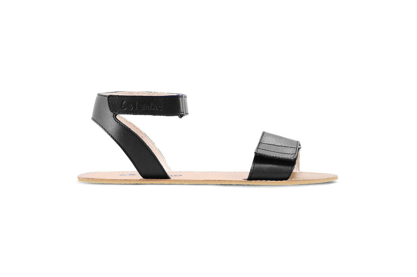 Be Lenka Iris barfods sandaler til kvinder i farven black, yderside