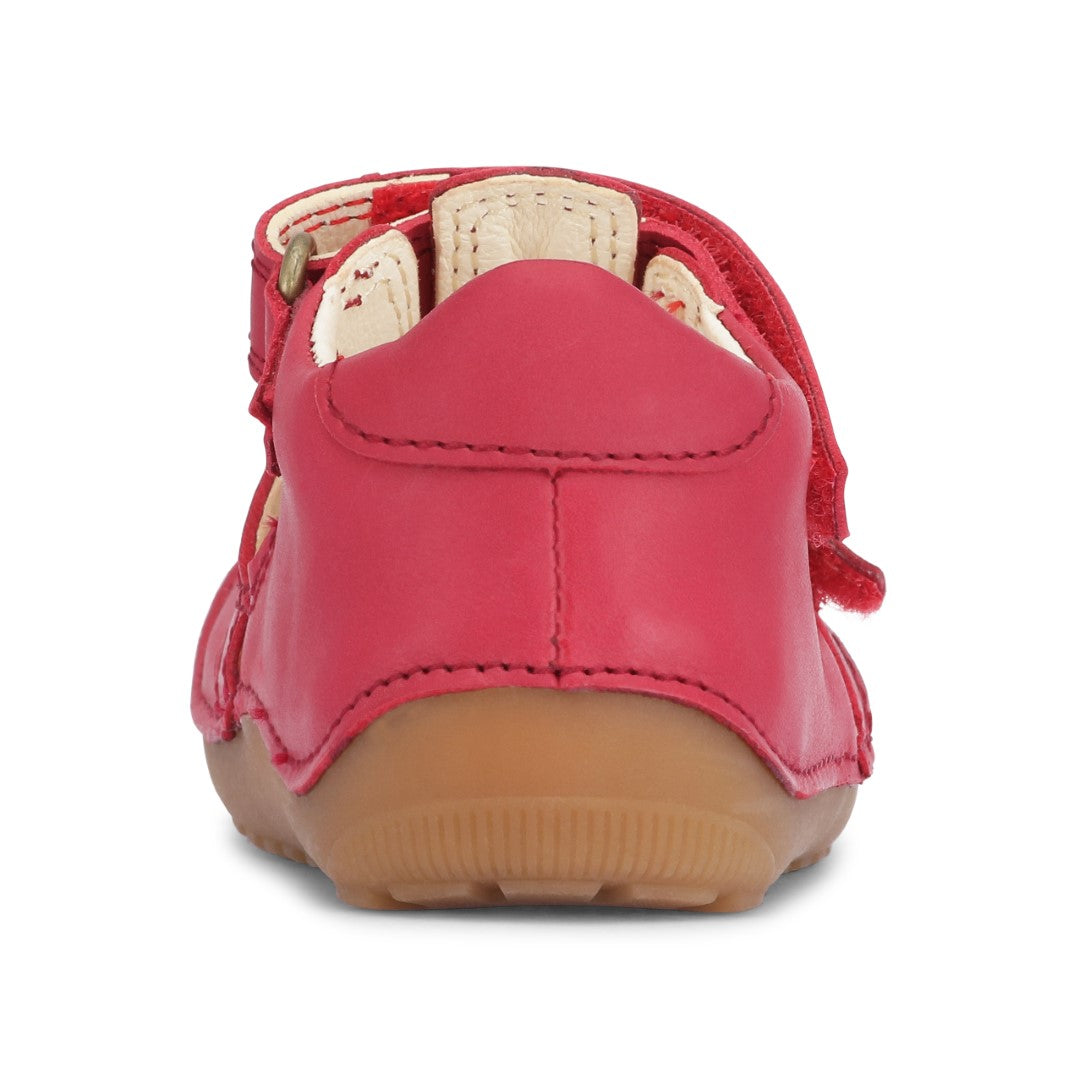 Bundgaard Petit Summer barfods sandaler til børn i farven red ws, bagfra