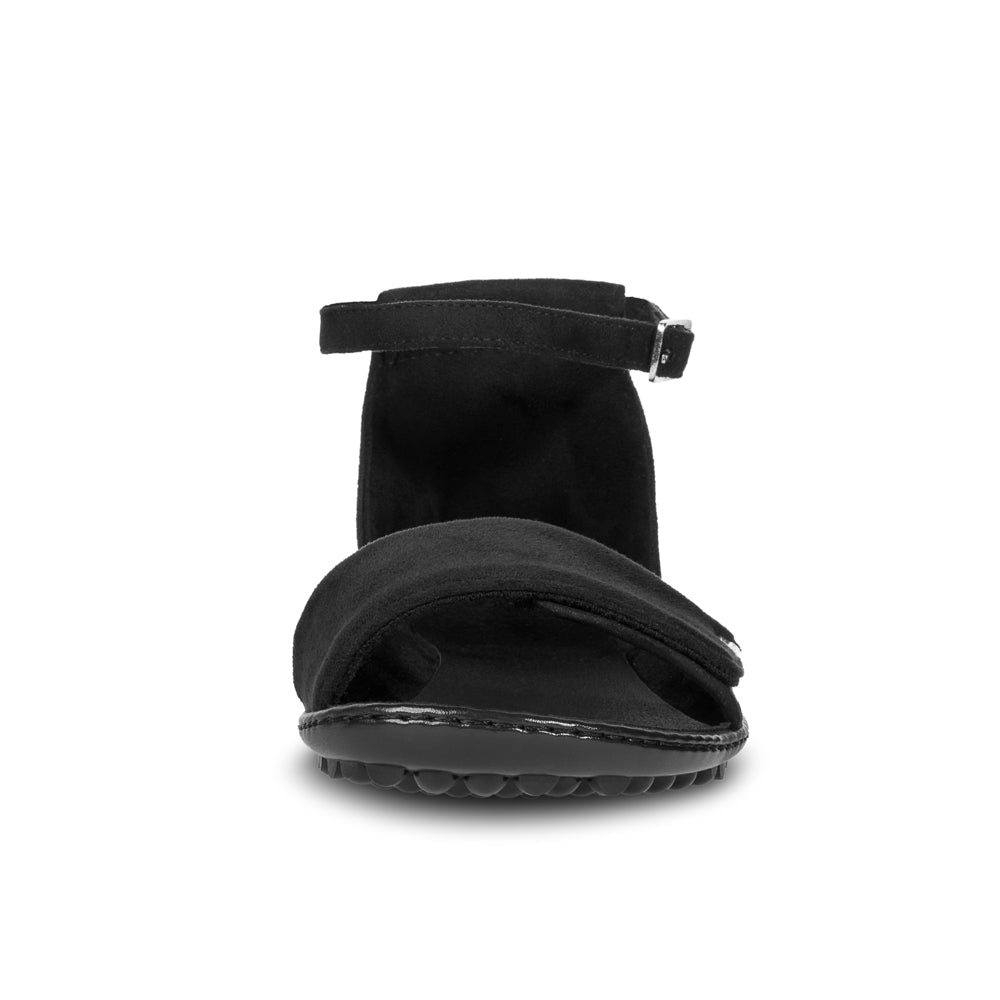 Leguano Jara barfods sandaler til kvinder i farven black, forfra