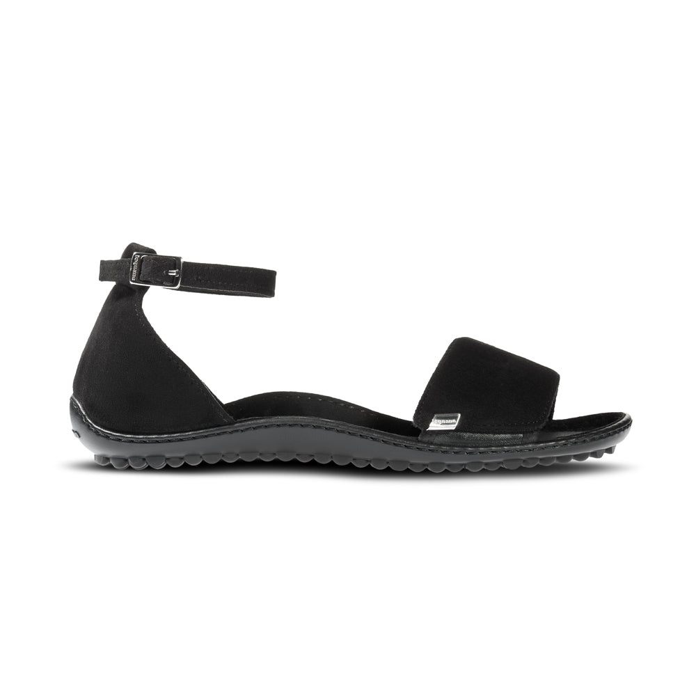 Leguano Jara barfods sandaler til kvinder i farven black, inderside