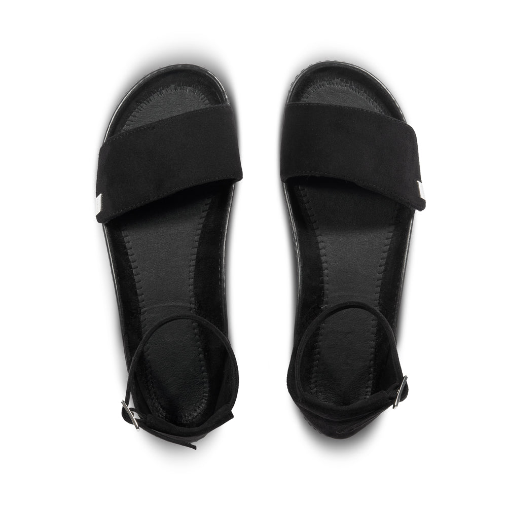 Leguano Jara barfods sandaler til kvinder i farven black, top