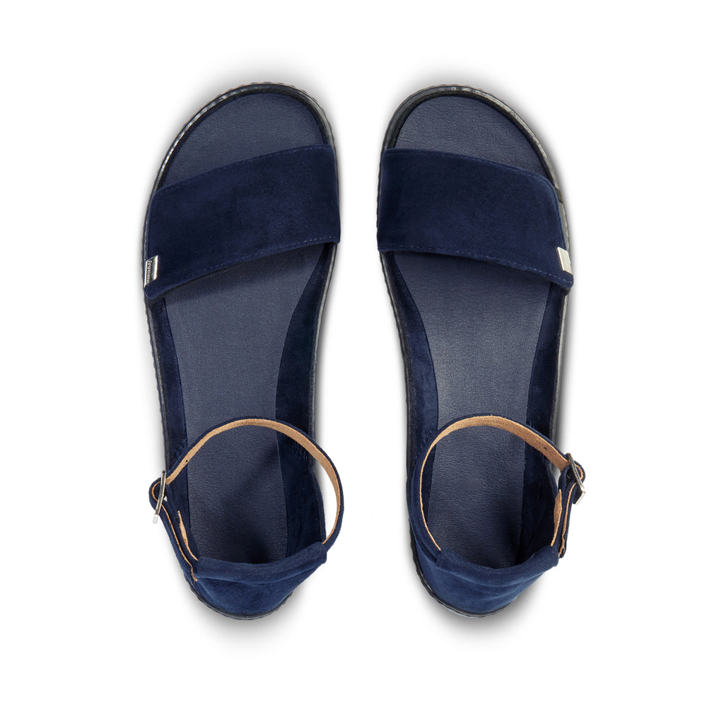 Leguano Jara barfods sandaler til kvinder i farven blue, top