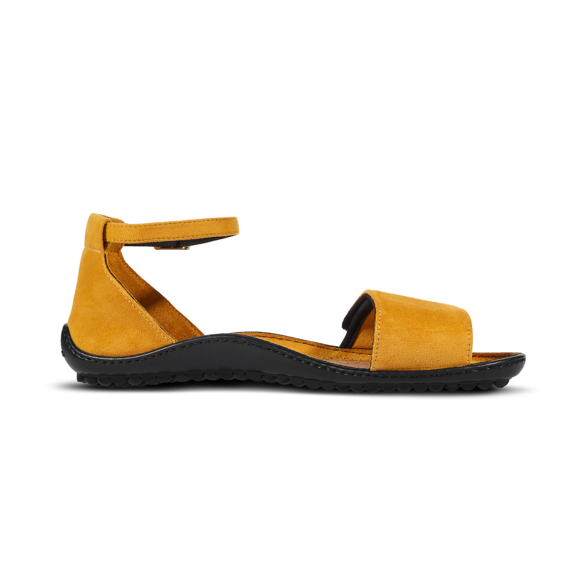 Leguano Jara barfods sandaler til kvinder i farven yellow, inderside
