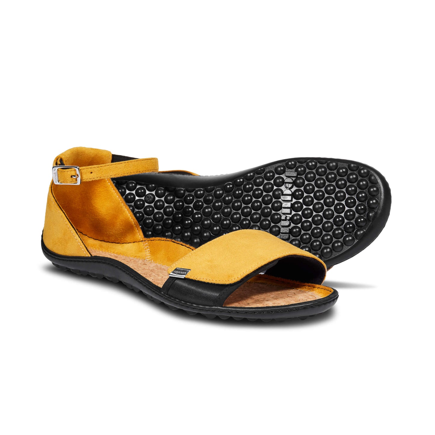 Leguano Jara barfods sandaler til kvinder i farven yellow, par