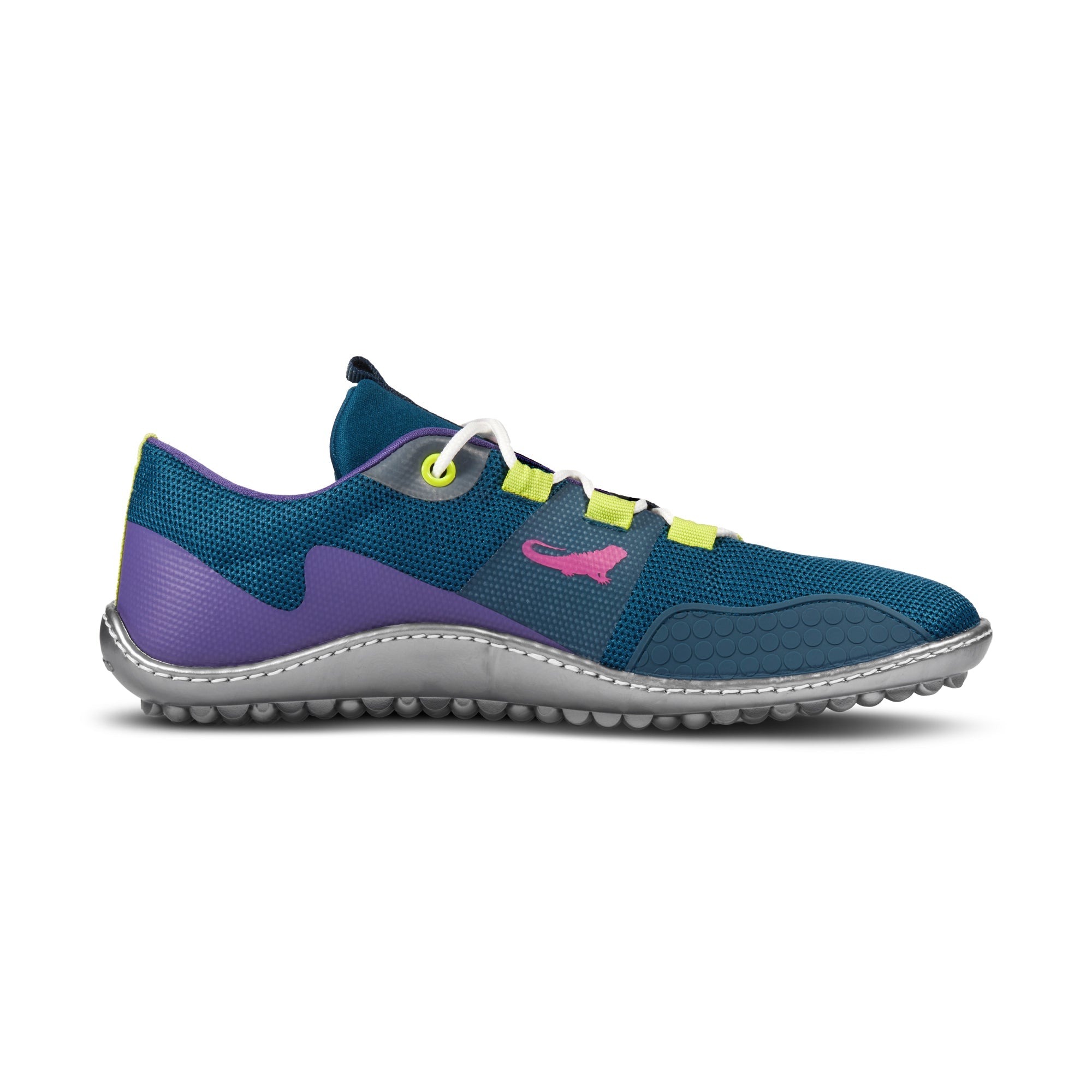 Leguano Spinwyn barfods sneakers til kvinder og mænd i farven purple, inderside