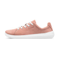 Mærkbare Walker barfods sneakers til kvinder og mænd i farven pink / white, yderside