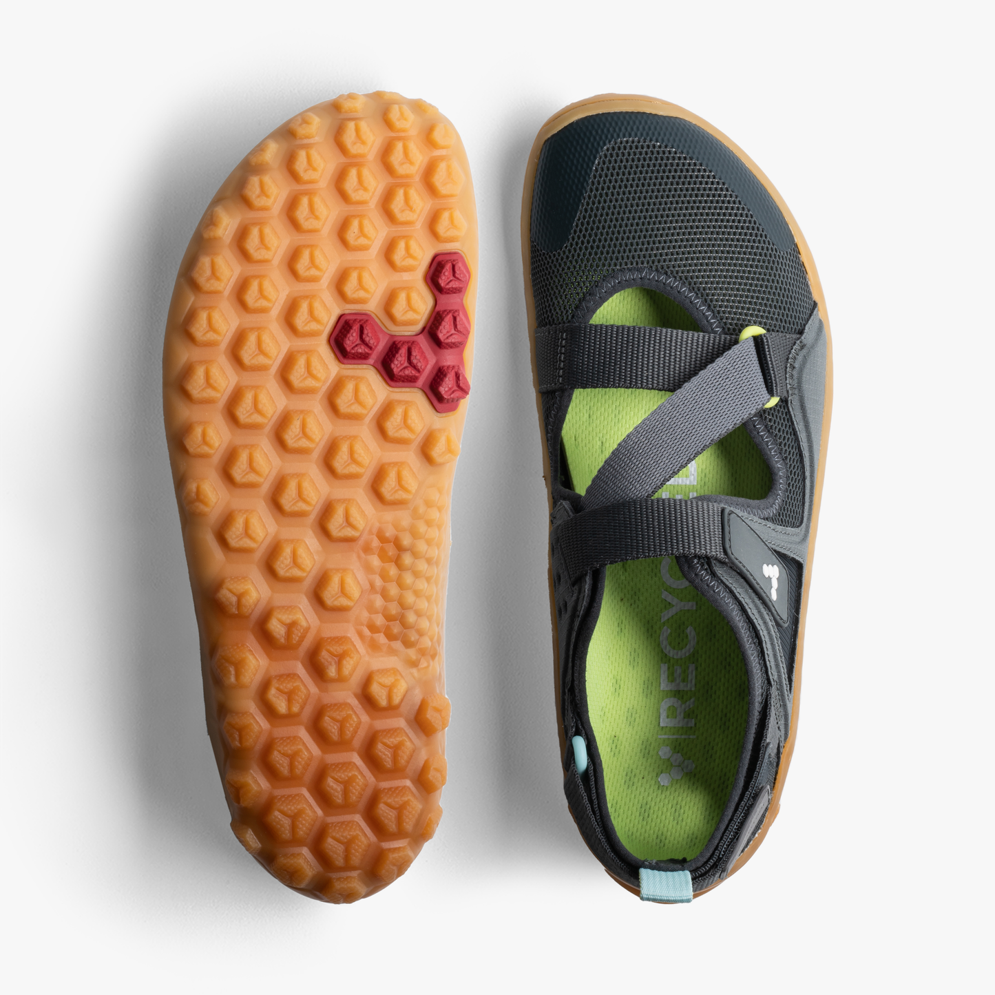 Vivobarefoot Tracker Sandal Mens - Charcoal/Gum