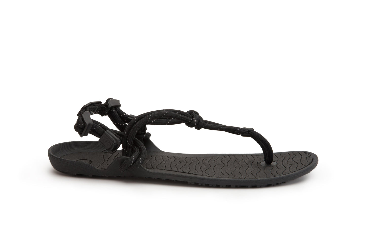 Xero Shoes Aqua Cloud Womens barfods minimalistiske sandaler til kvinder i farven black, yderside