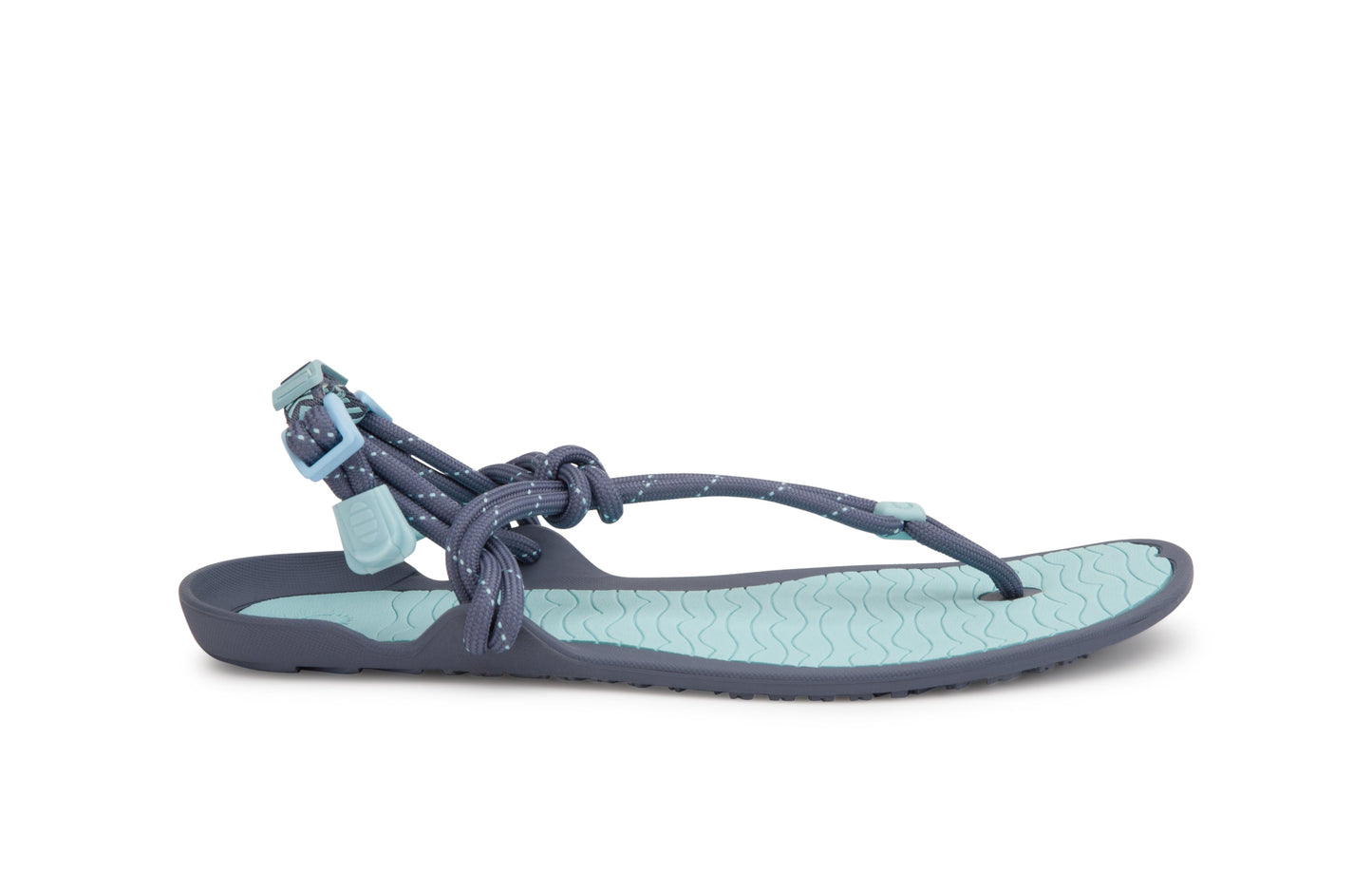 Xero Shoes Aqua Cloud Womens barfods minimalistiske sandaler til kvinder i farven blue glow, yderside