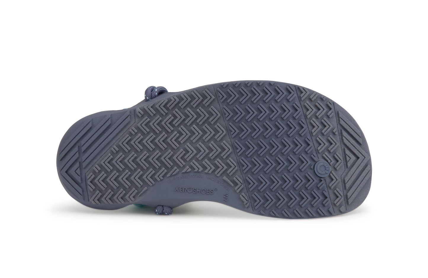 Xero Shoes Aqua Cloud Womens barfods minimalistiske sandaler til kvinder i farven blue glow, saal