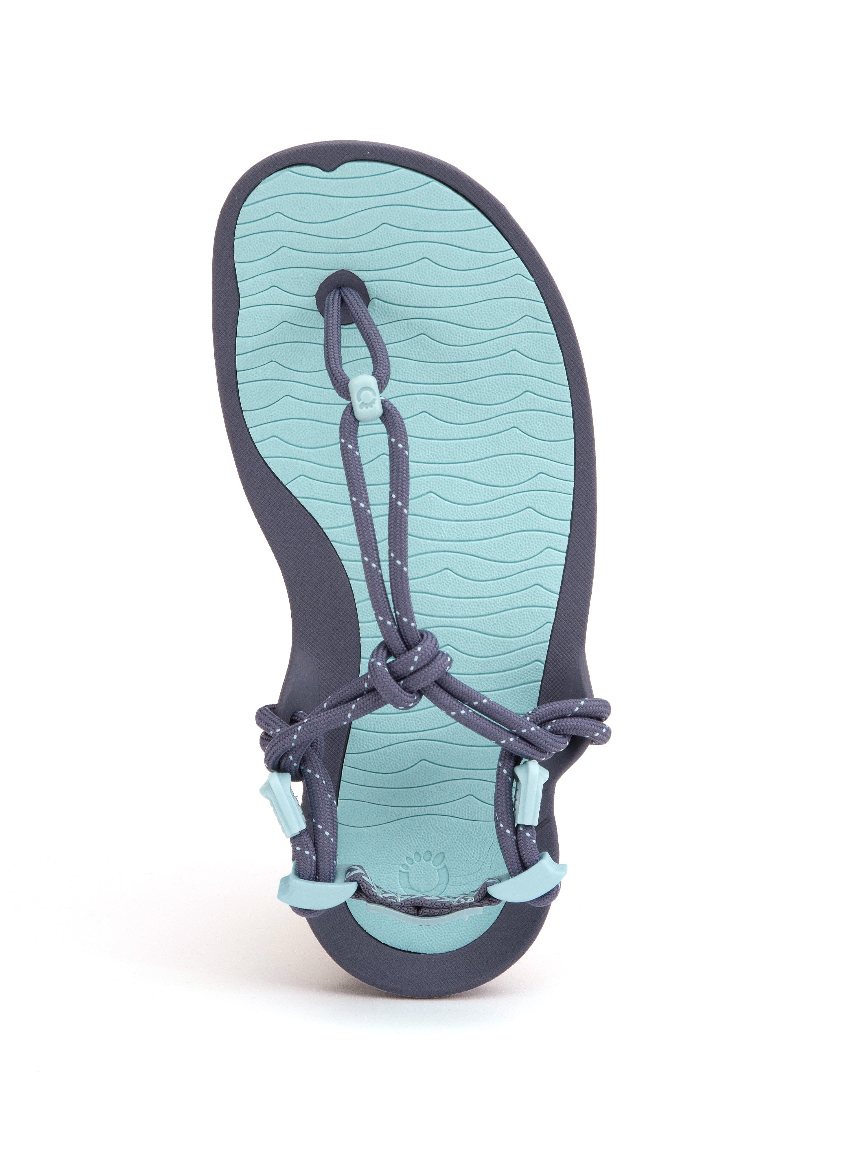Xero Shoes Aqua Cloud Womens barfods minimalistiske sandaler til kvinder i farven blue glow, top
