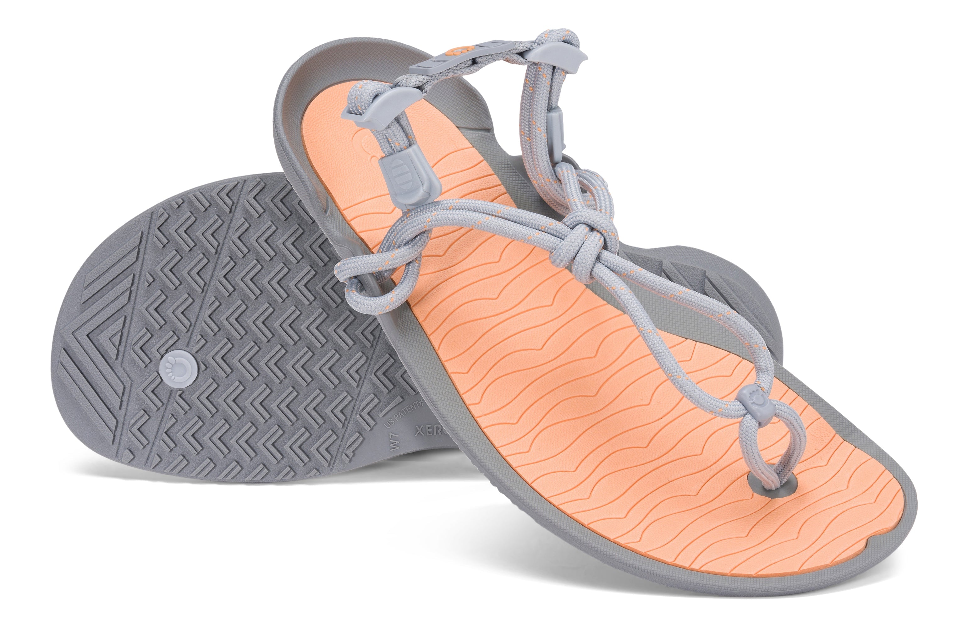 Xero Shoes Aqua Cloud Womens barfods minimalistiske sandaler til kvinder i farven mock orange, par