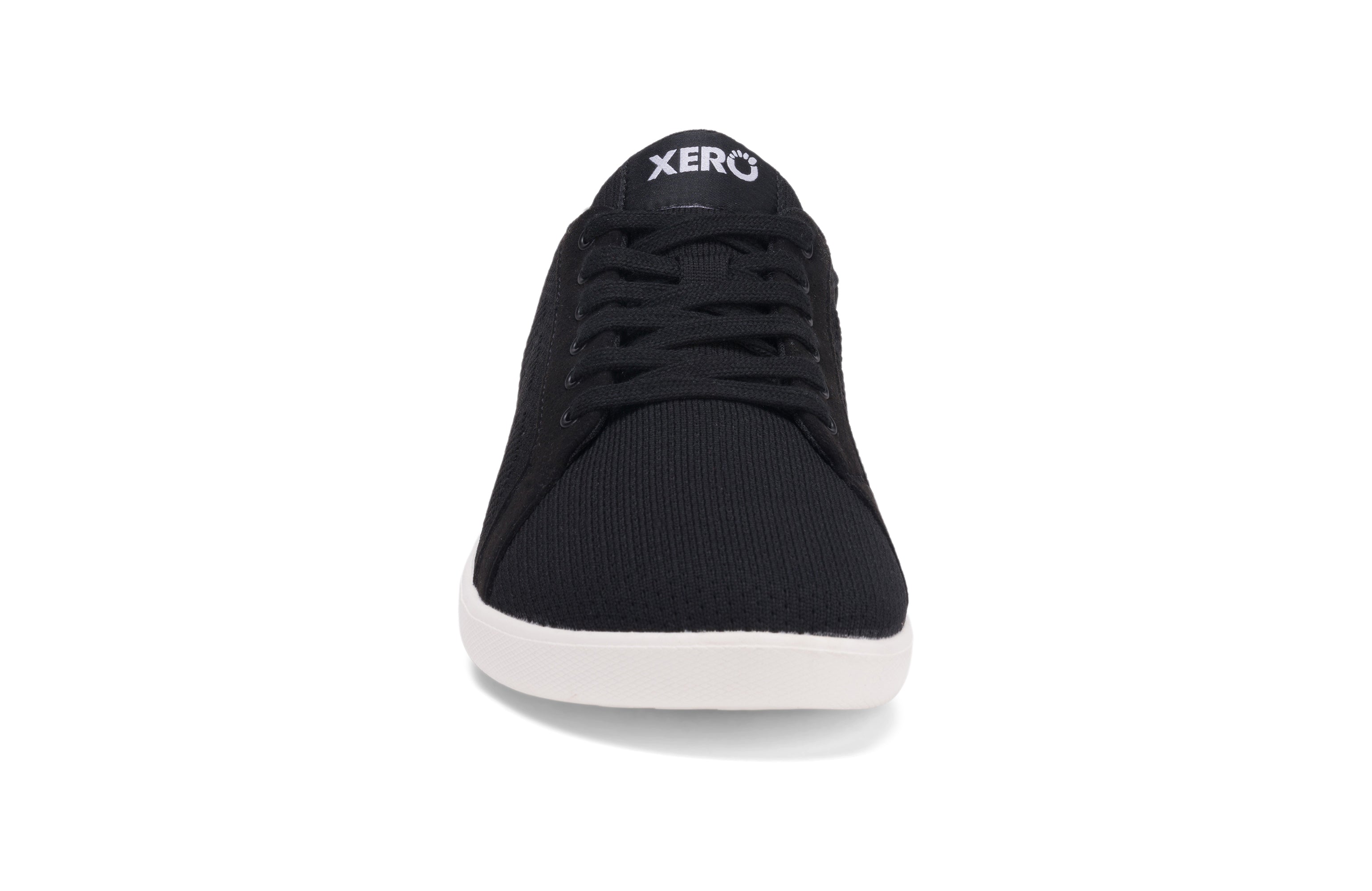 Xero Shoes Dillon Mens barfods sneakers til mænd i farven black, forfra