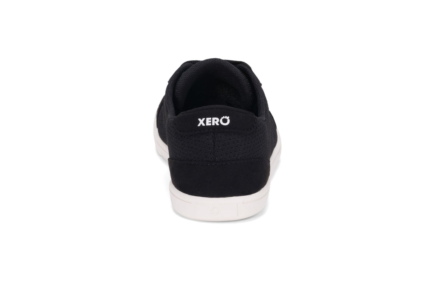 Xero Shoes Dillon Womens barfods sneakers til kvinder i farven black, bagfra