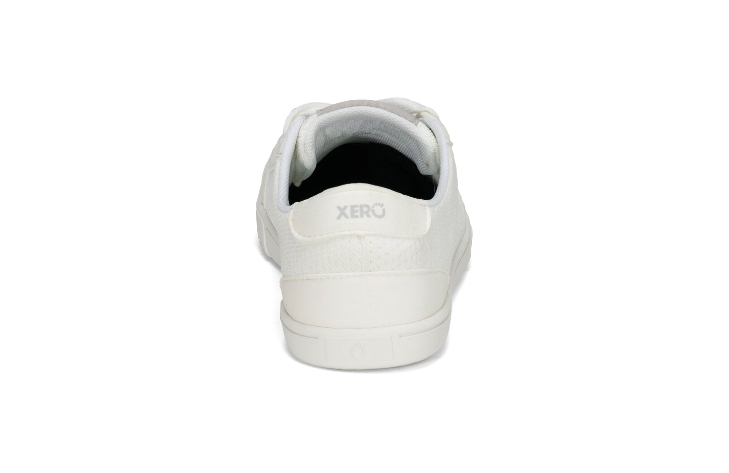 Xero Shoes Dillon Womens barfods sneakers til kvinder i farven white, bagfra