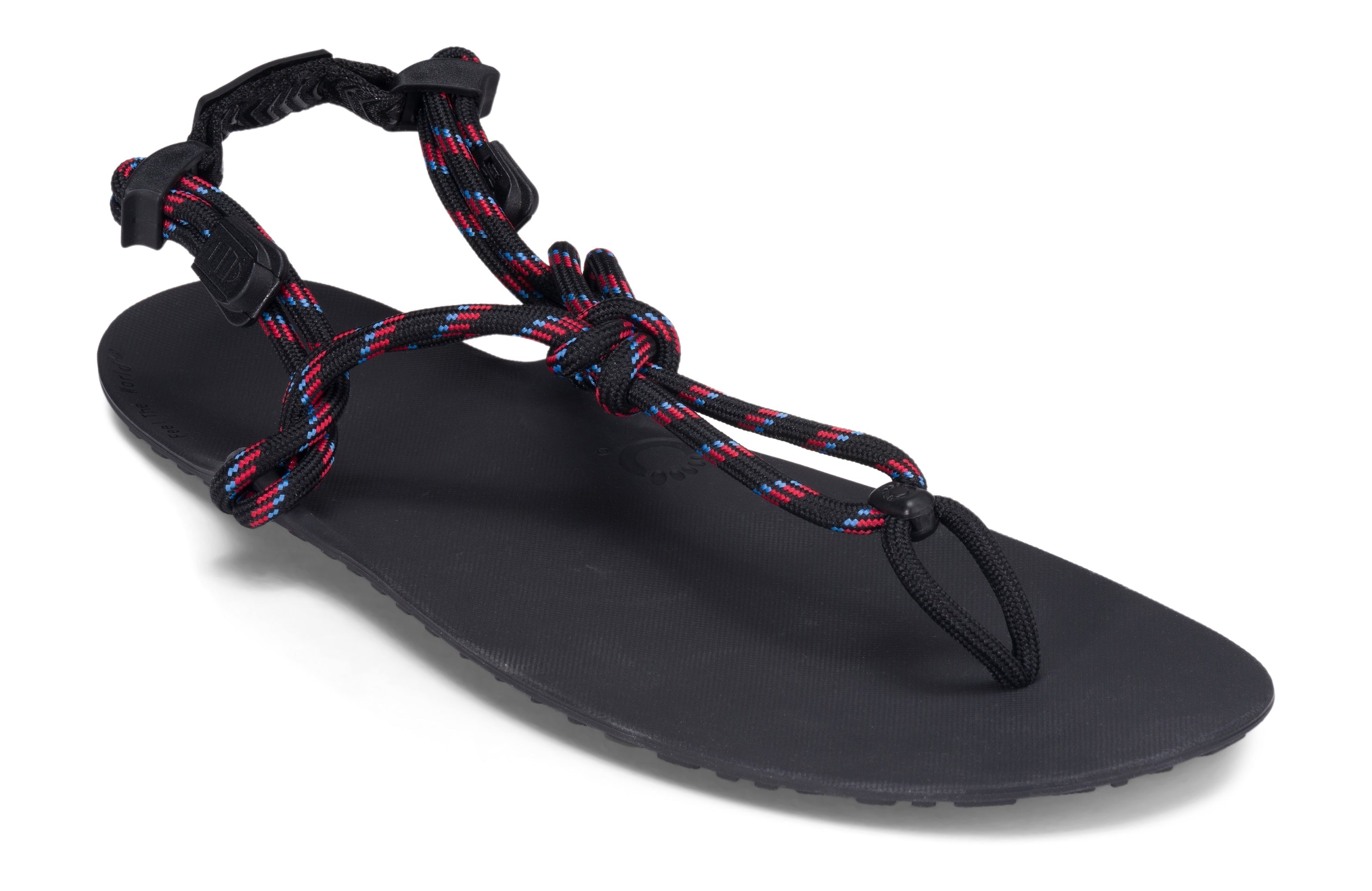 Xero Shoes Genesis Men barfods sandaler til mænd i farven bittersweet red, vinklet