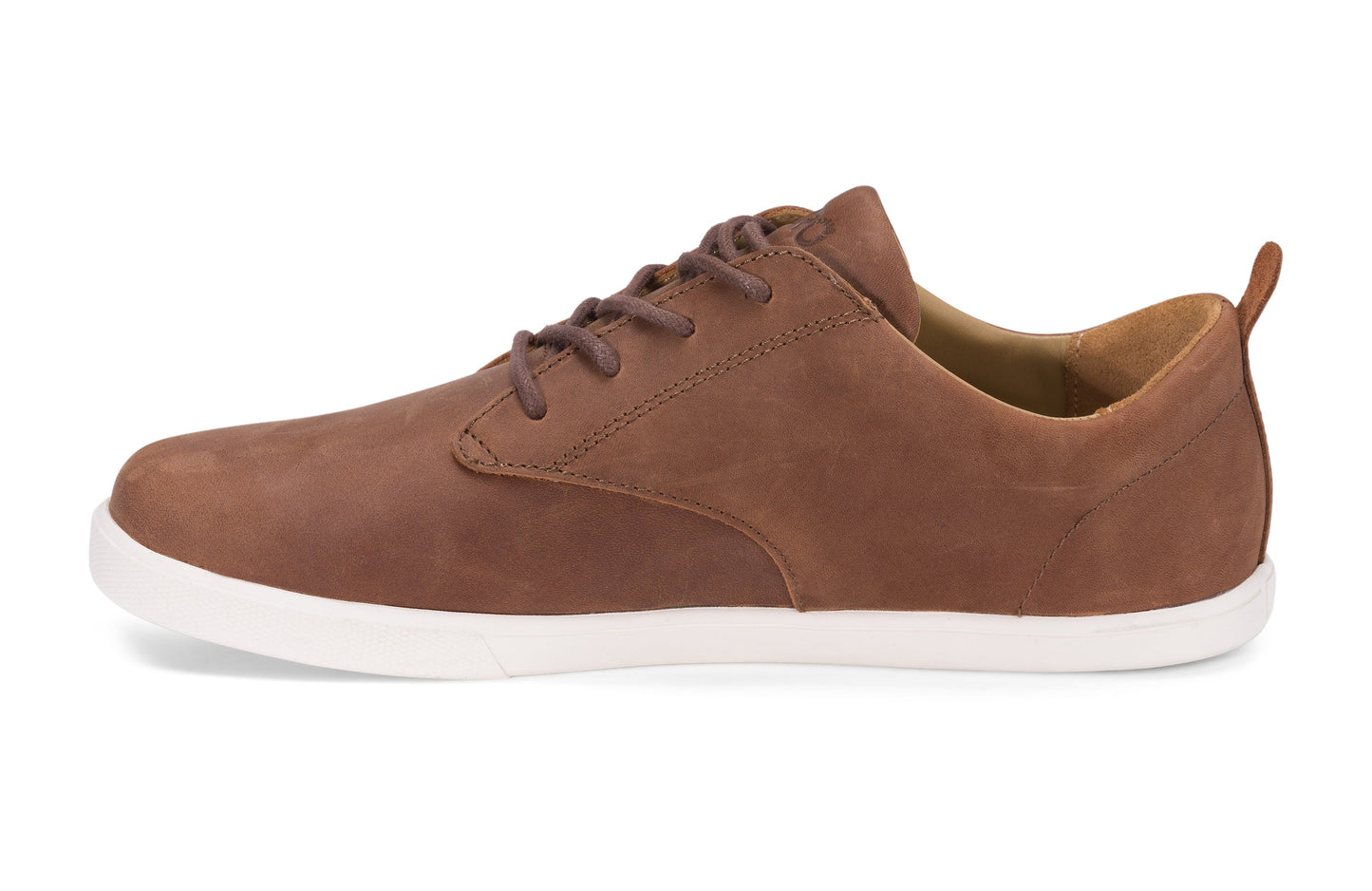 Xero Shoes Glenn Mens barfods casual oxford sko til mænd i farven brown, inderside