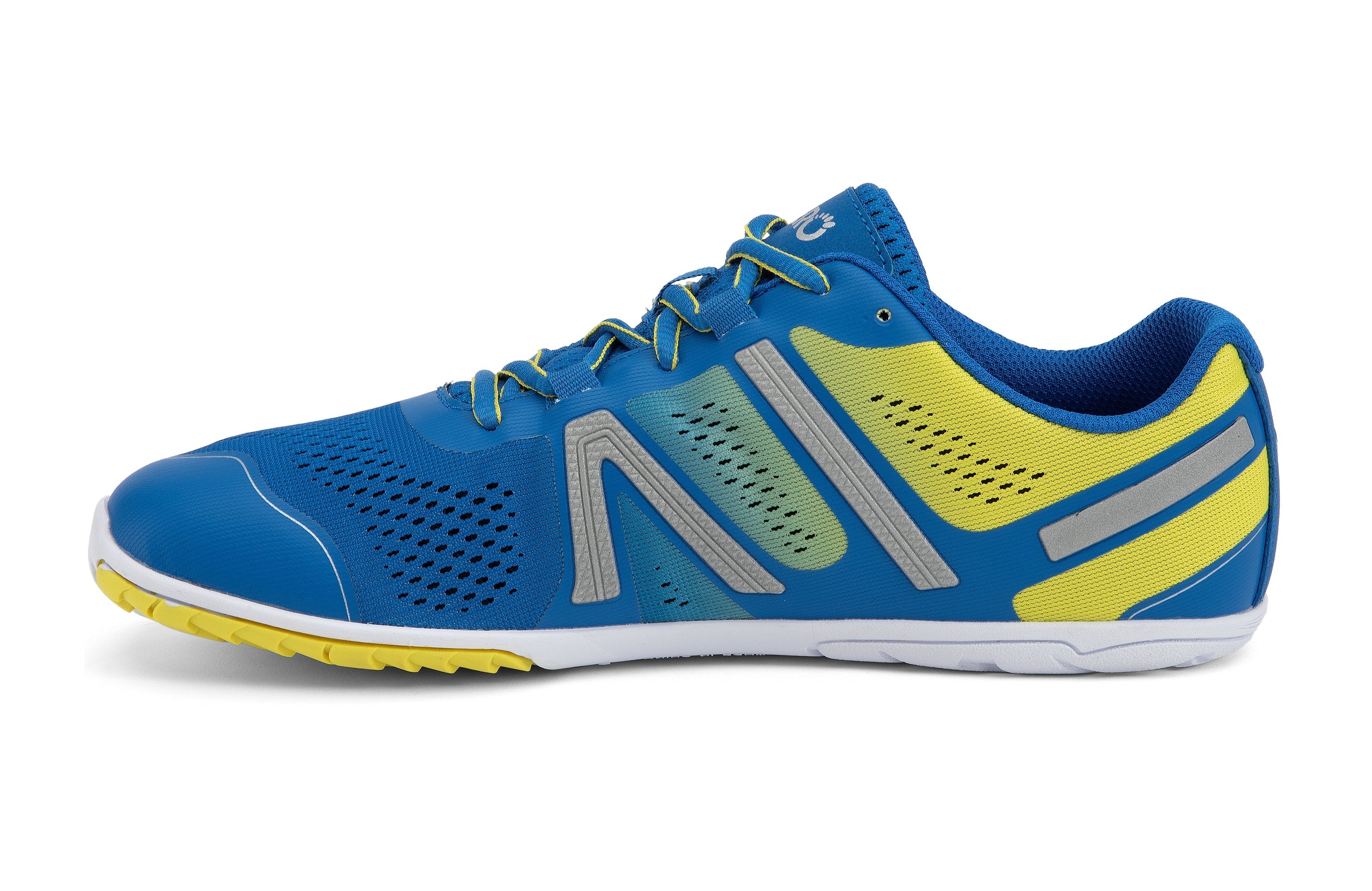 Xero Shoes HFS Mens barfods træningssko til mænd i farven victory blue/sulphur, inderside