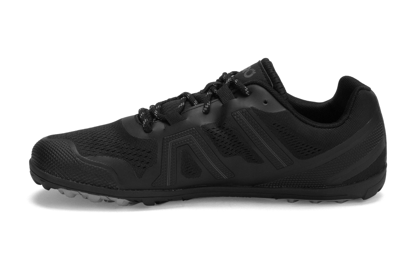 Xero Shoes Mesa Trail II Mens barfods vandresko til mænd i farven black, inderside