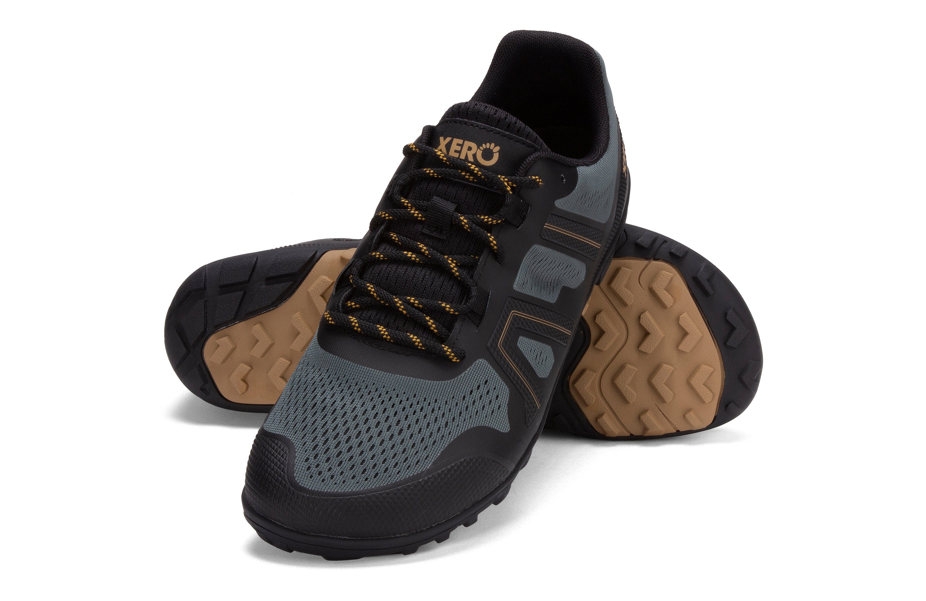 Xero Shoes Mesa Trail II Mens barfods vandresko til mænd i farven forest, par