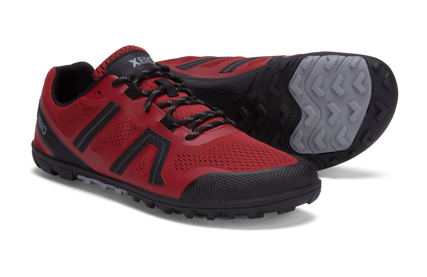 Xero Shoes Mesa Trail II Mens barfods vandresko til mænd i farven moab red, par