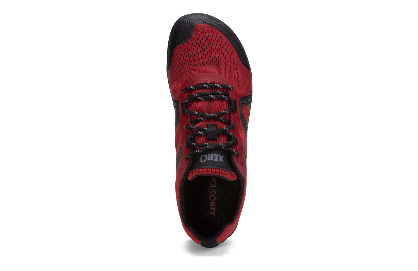 Xero Shoes Mesa Trail II Mens barfods vandresko til mænd i farven moab red, top
