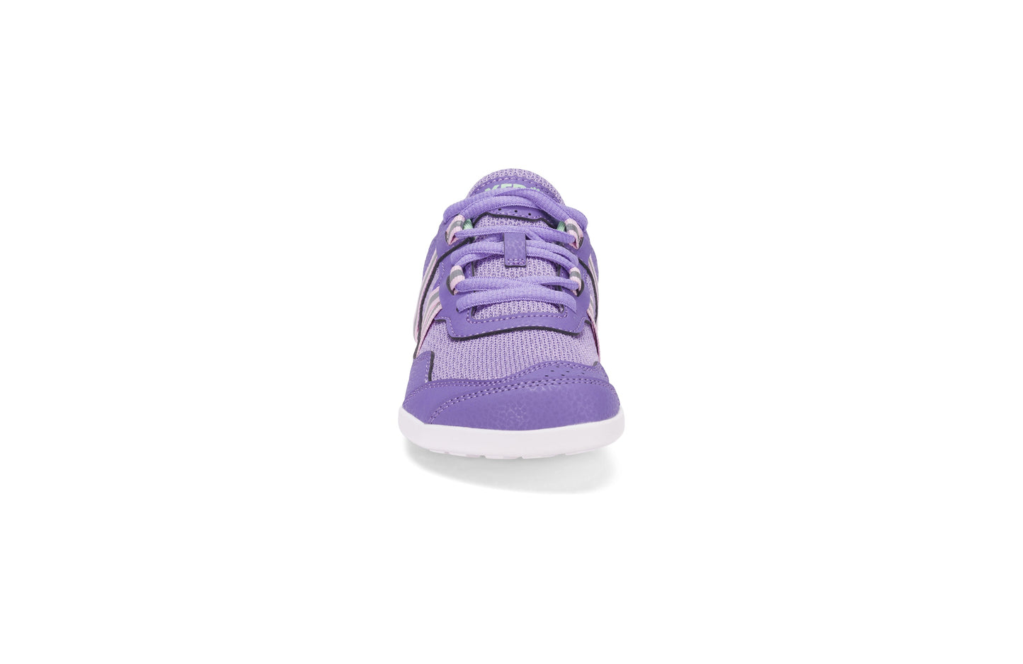 Xero Shoes Prio Kids barfods træningssko/sneakers til børn i farven lilac / pink, forfra