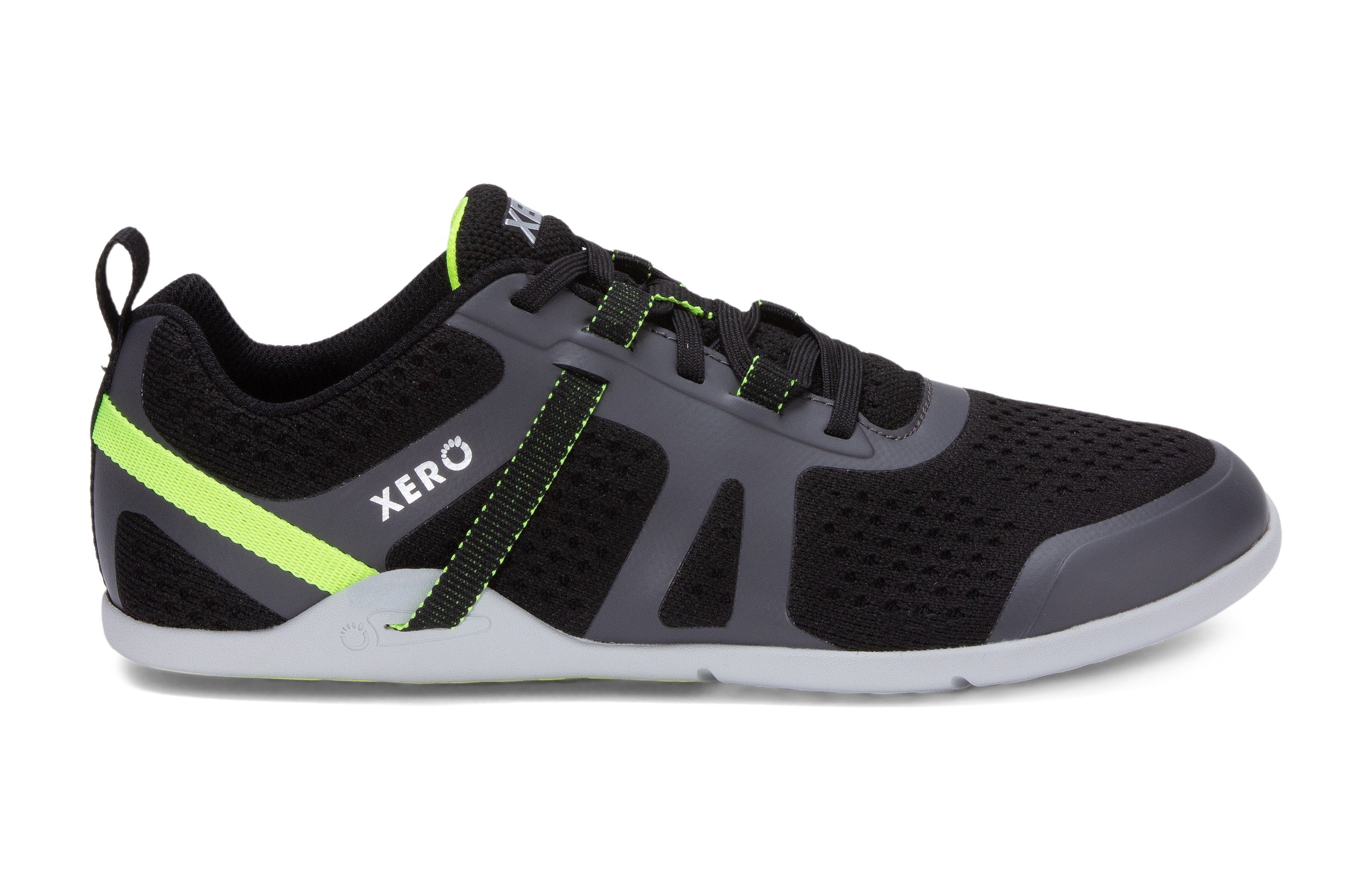 Xero Shoes Prio Neo Mens barfods performance træningssko til mænd i farven asphalt black, yderside