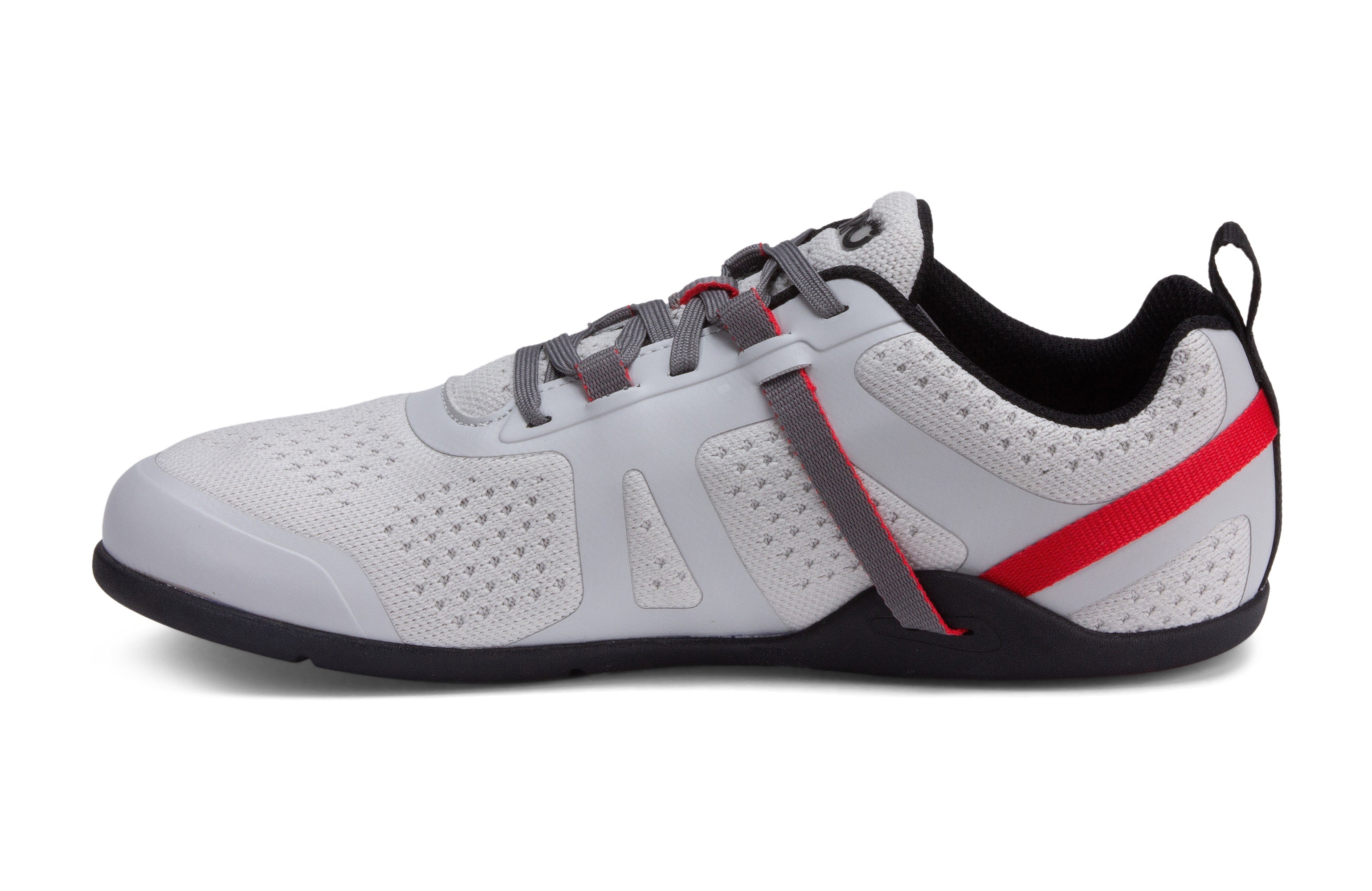 Xero Shoes Prio Neo Mens barfods performance træningssko til mænd i farven quite gray, inderside