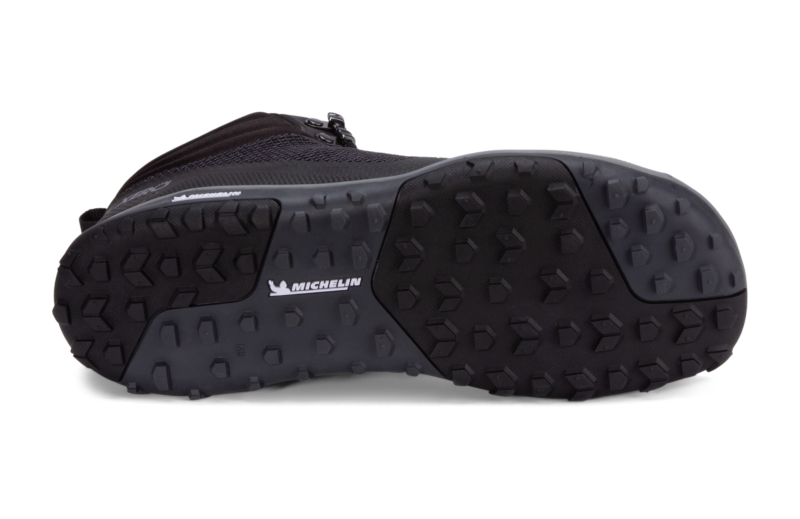 Xero Shoes Scrambler Mid Mens barfods lette vandrestøvler til mænd i farven black, saal