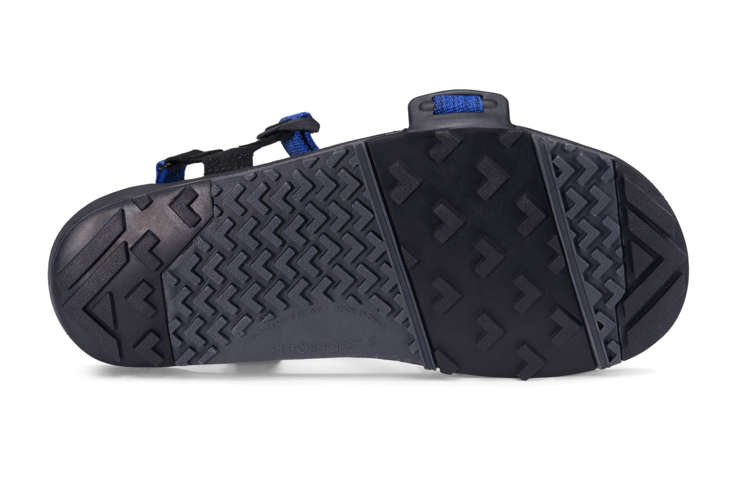Xero Shoes Z-Trail EV Mens barfods vandresandaler til mænd i farven sodalite blue, saal