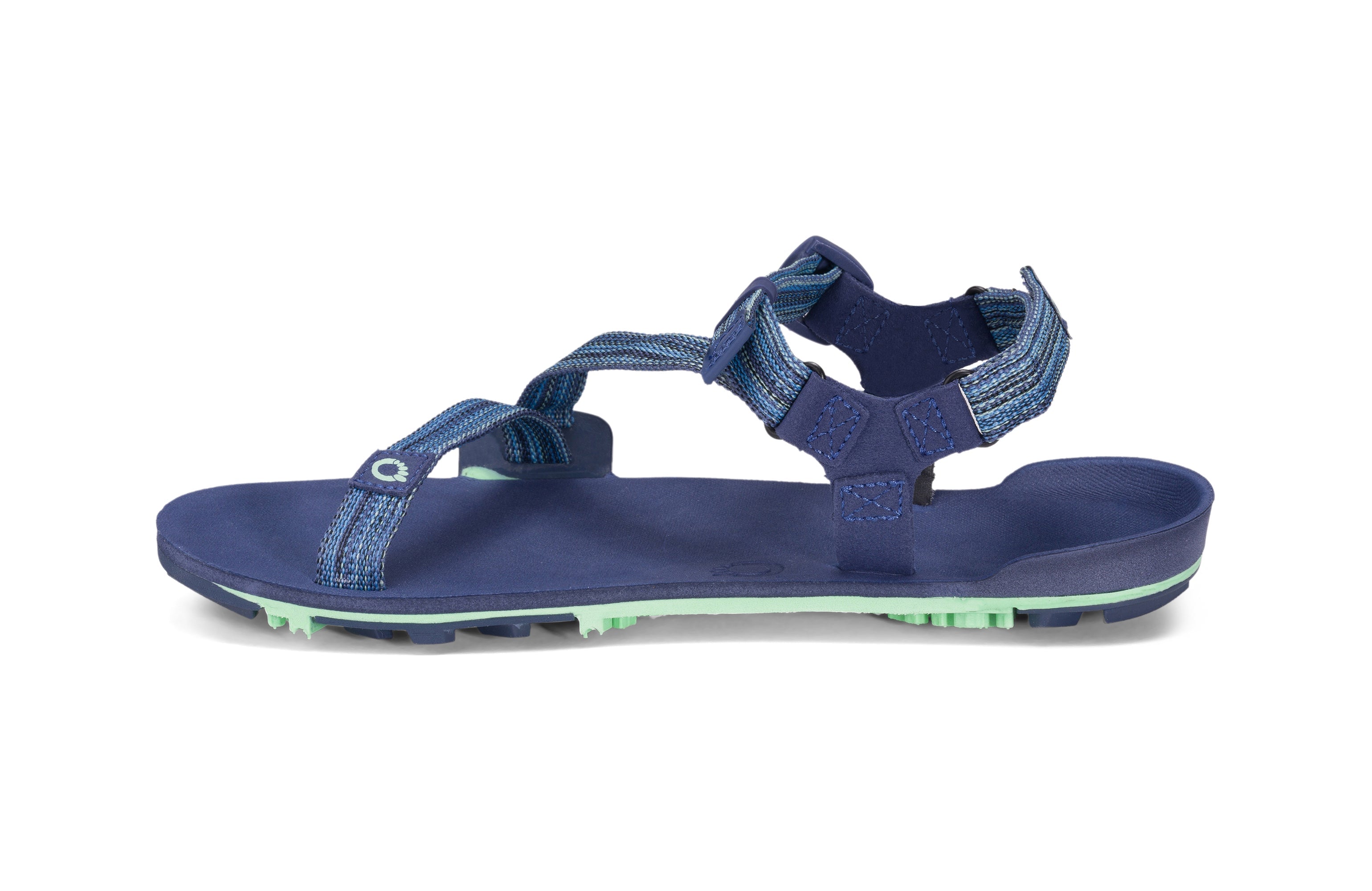 Xero Shoes Z-Trail EV Women barfods sandaler til kvinder i farven blue indigo, inderside