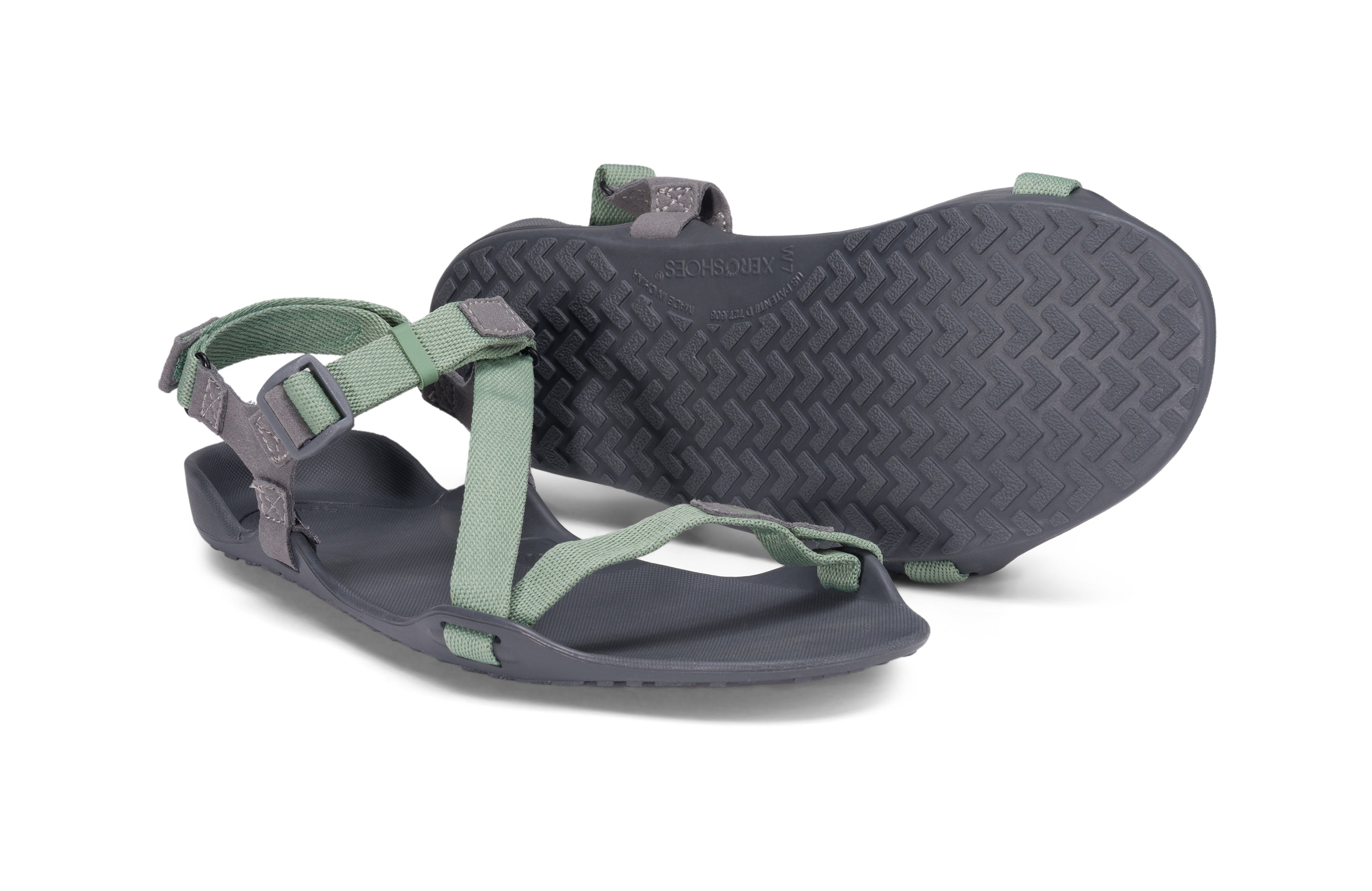 Xero Shoes Z-Trek Women barfods sandaler til kvinder i farven green, par