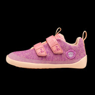 Affenzahn Knit Happy barfods sneakers til børn i farven flamingo, yderside