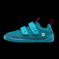 Affenzahn Knit Happy barfods sneakers til børn i farven shark, yderside