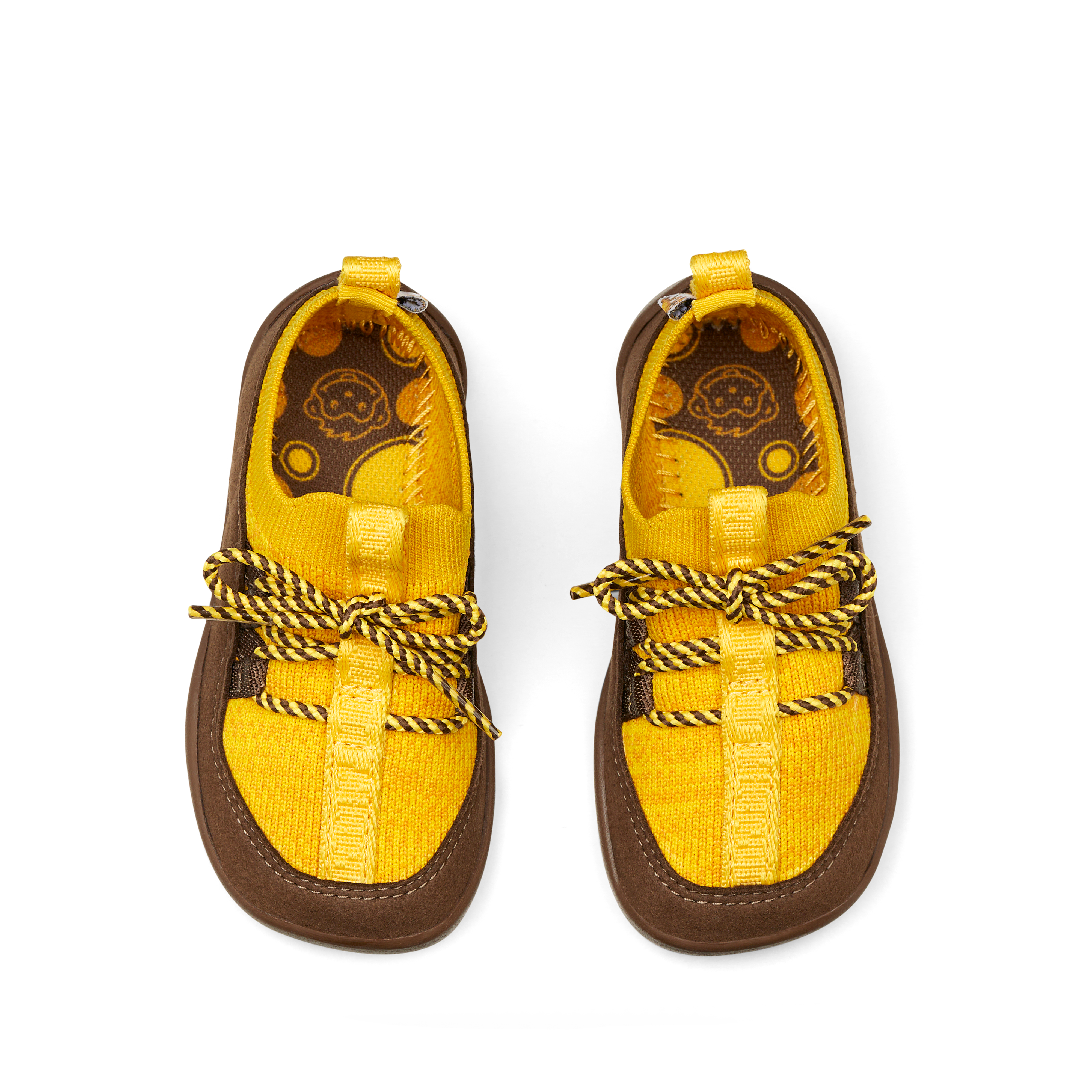 Affenzahn Knit Walker barfods prewalker til baby i farven tiger, top