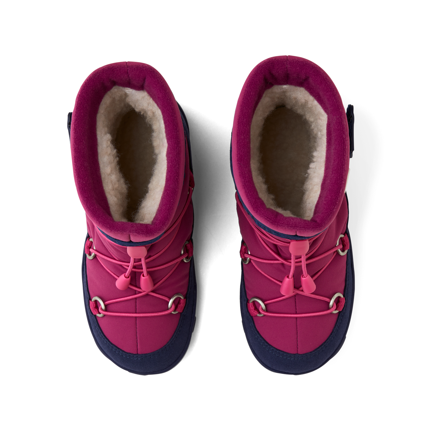 Affenzahn Snow Boot Vegan Snowy barfods vinterstøvler til børn i farven flamingo, top