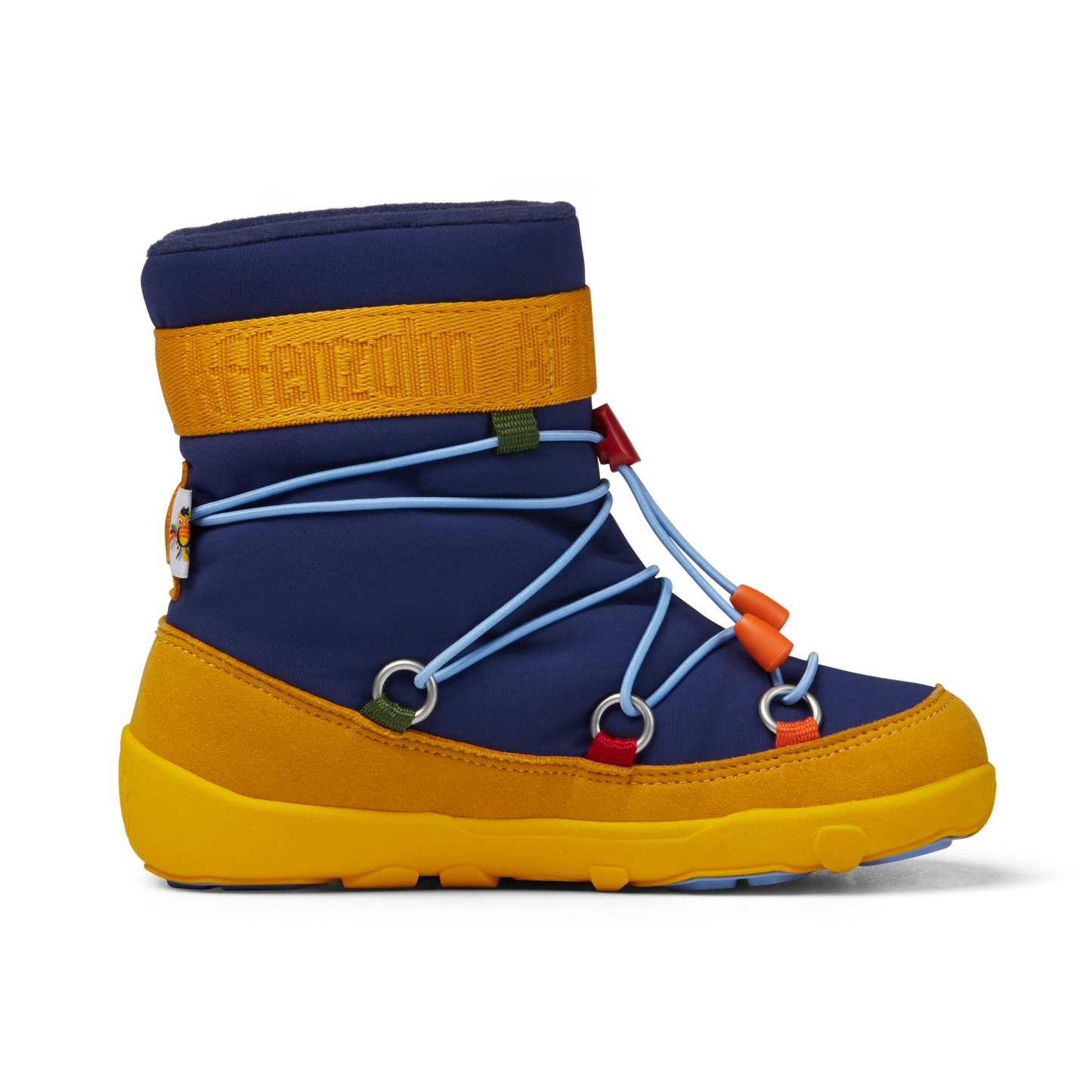 Affenzahn Snow Boot Vegan Snowy barfods vinterstøvler til børn i farven toucan, inderside