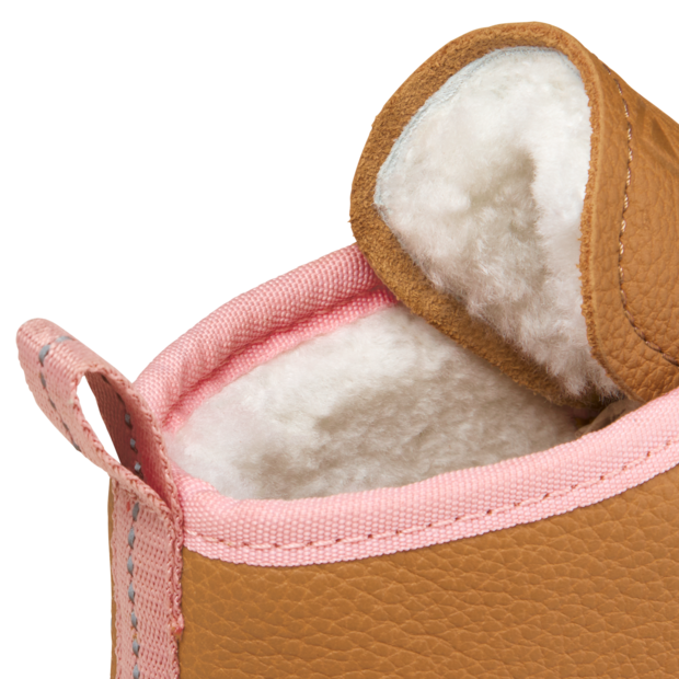 Affenzahn Winter Shoe Leather Easy barfods vinterstøvle til børn i farven cat, detalje