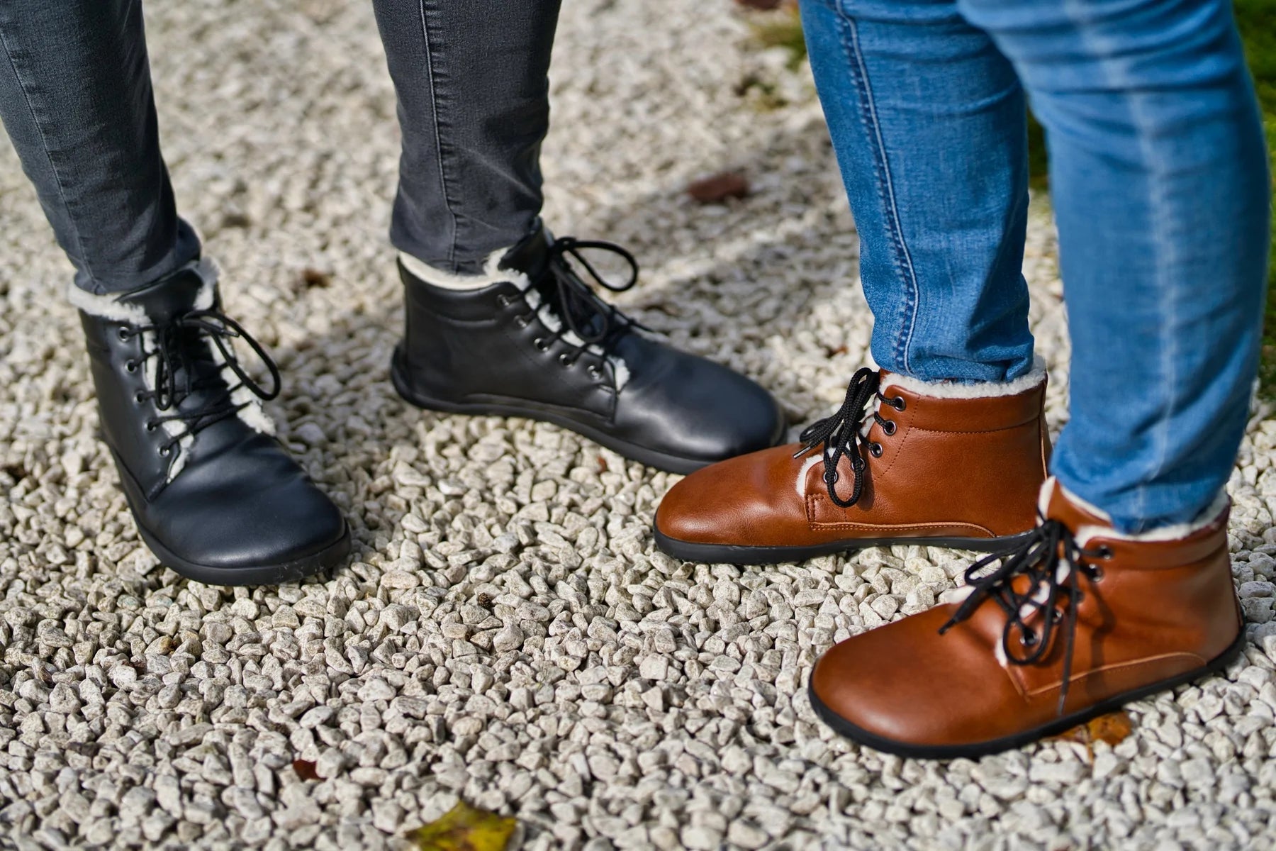 Ahinsa Winter Barefoot barfods vinterstøvler til mænd i farven all, lifestyle