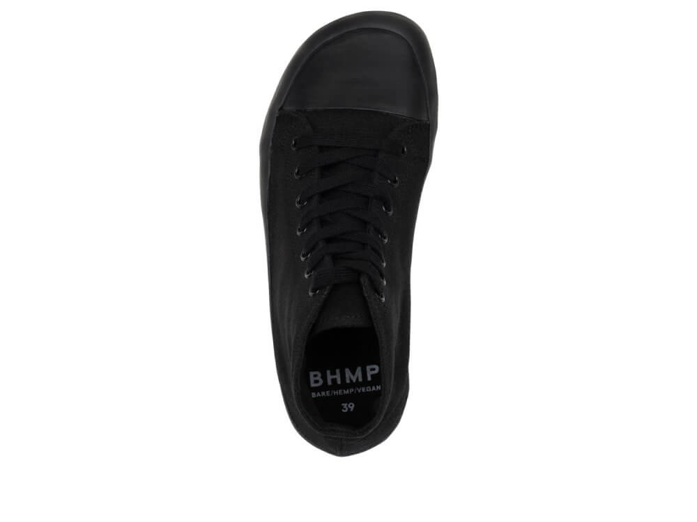 Bohempia Orik 2.0 barfods converse sneakers til kvinder og mænd i farven black-black, top