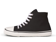 Bohempia Orik 2.0 barfods converse sneakers til kvinder og mænd i farven black-white, yderside