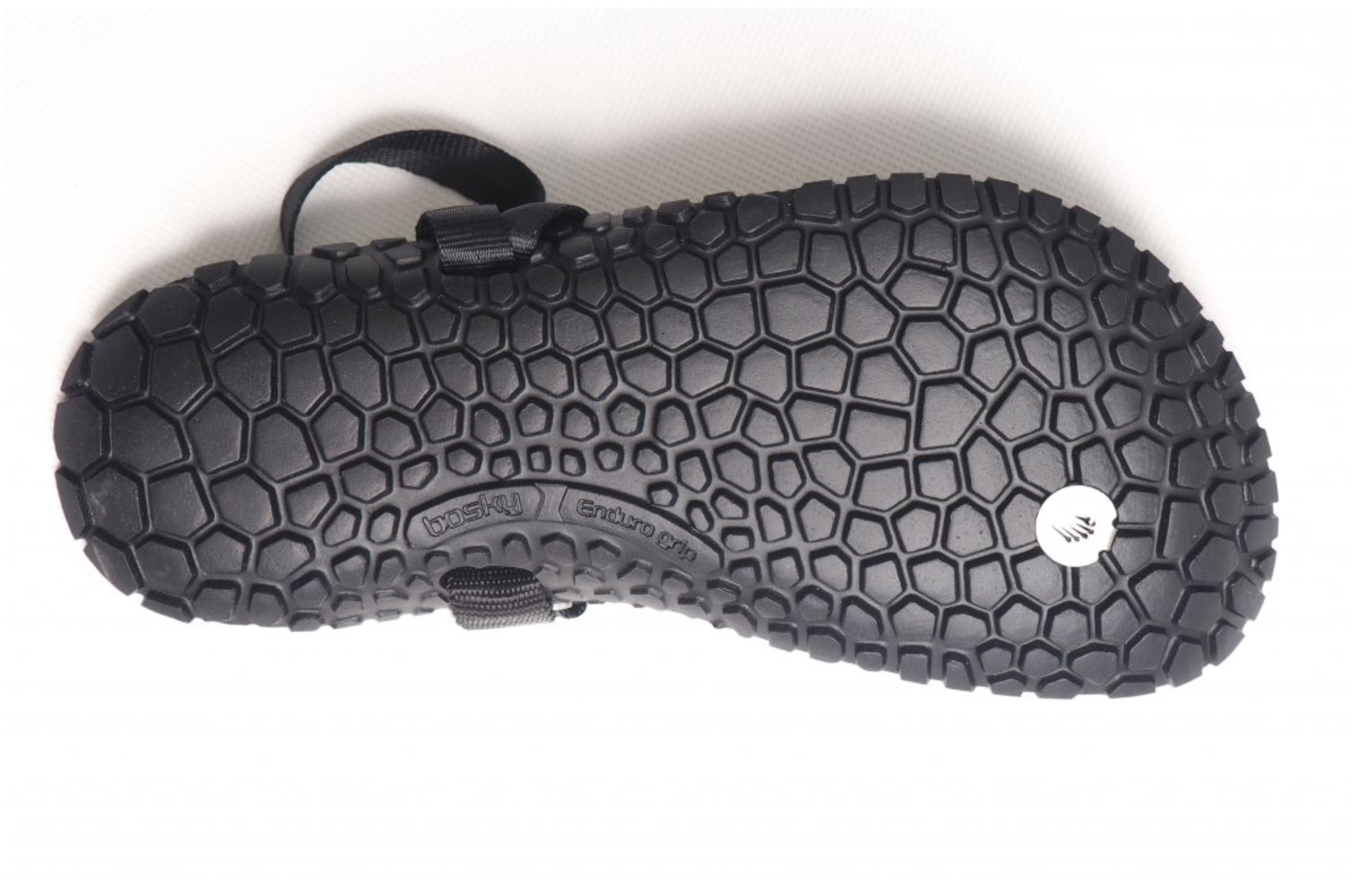 Bosky Enduro 2.0 Y Medium barfods sandaler til kvinder og mænd i farven black, saal