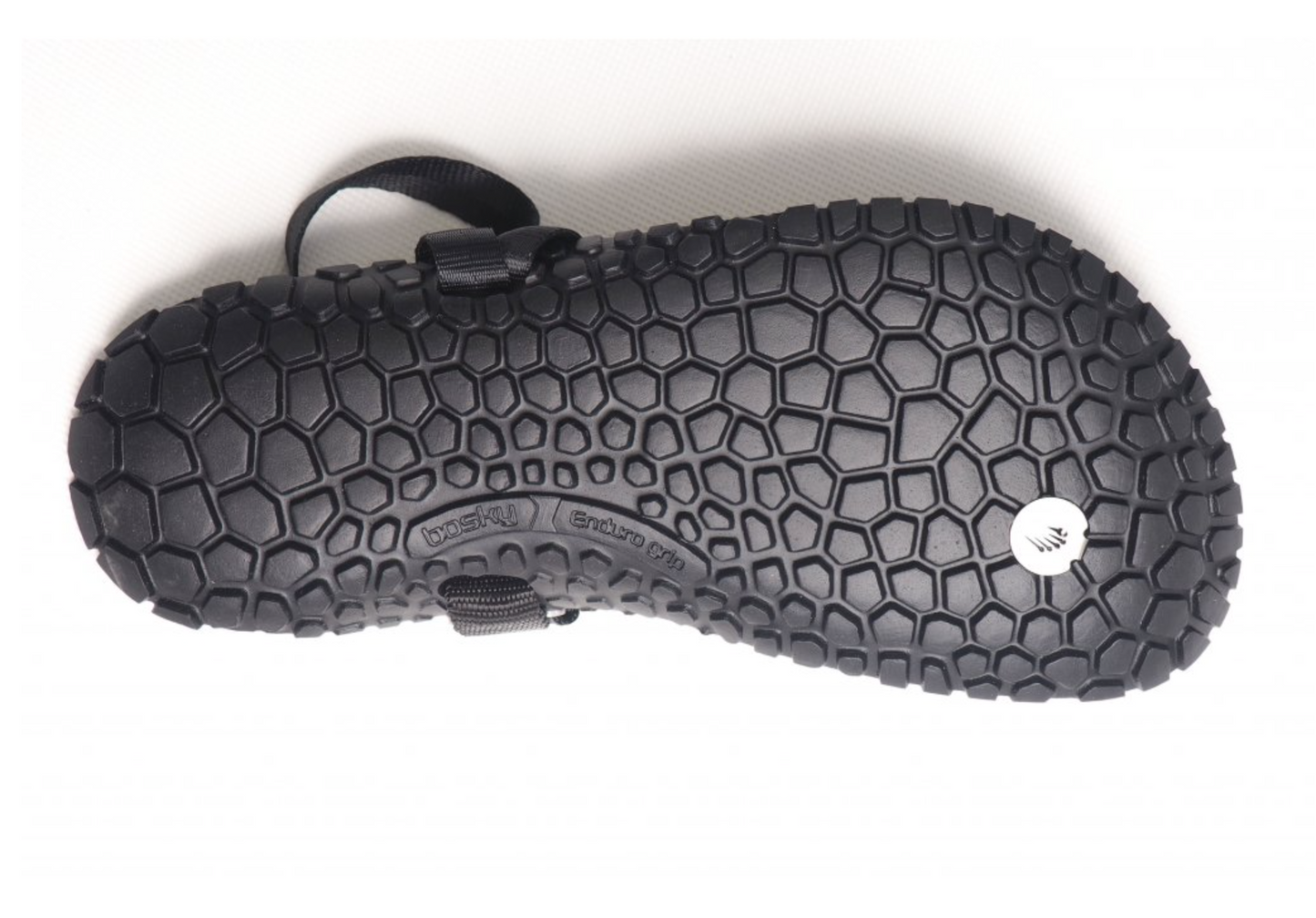 Bosky Enduro 2.0 Y Slim barfods sandaler til kvinder og mænd i farven black, saal
