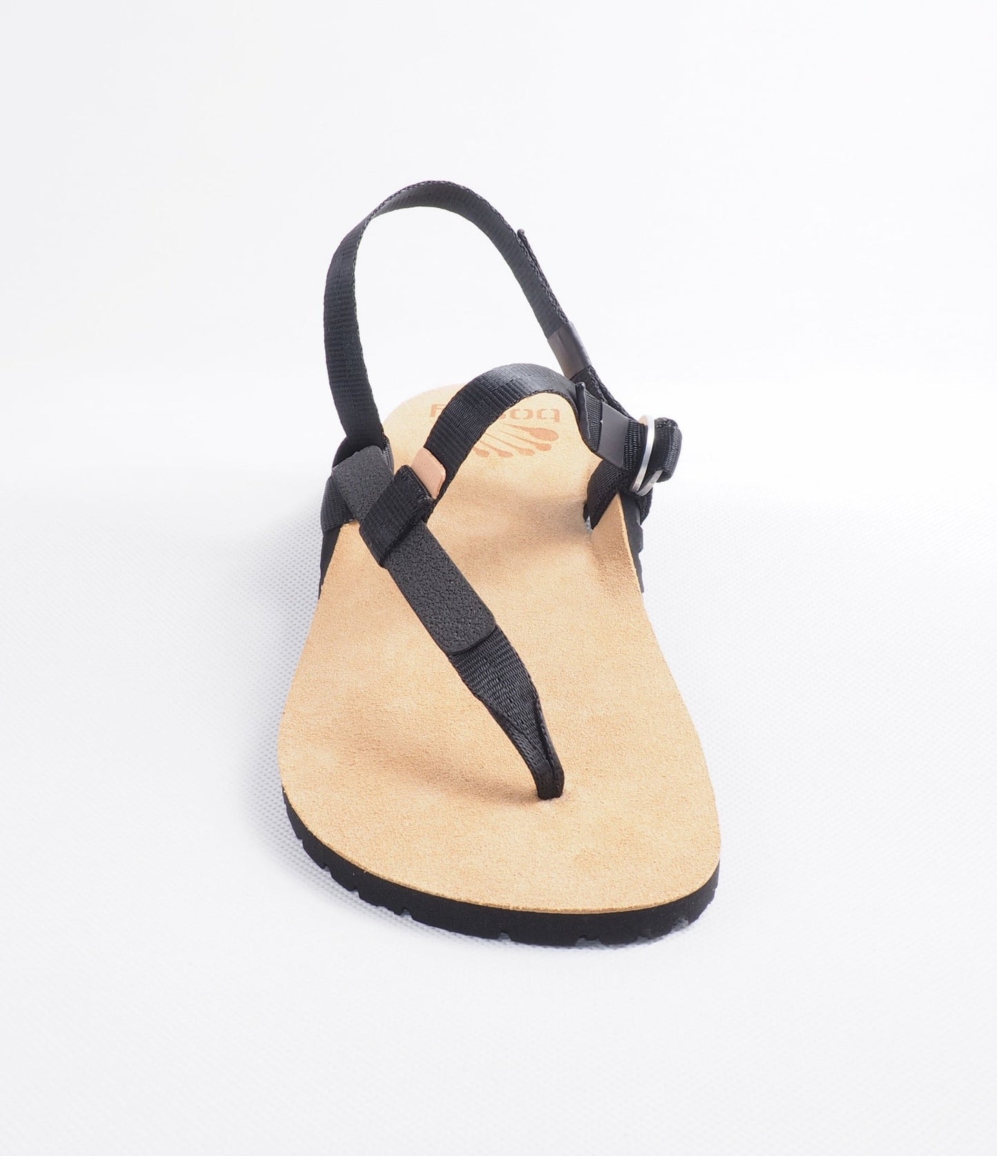 Bosky Light Leather barfods sandaler til kvinder og mænd i farven brown, top