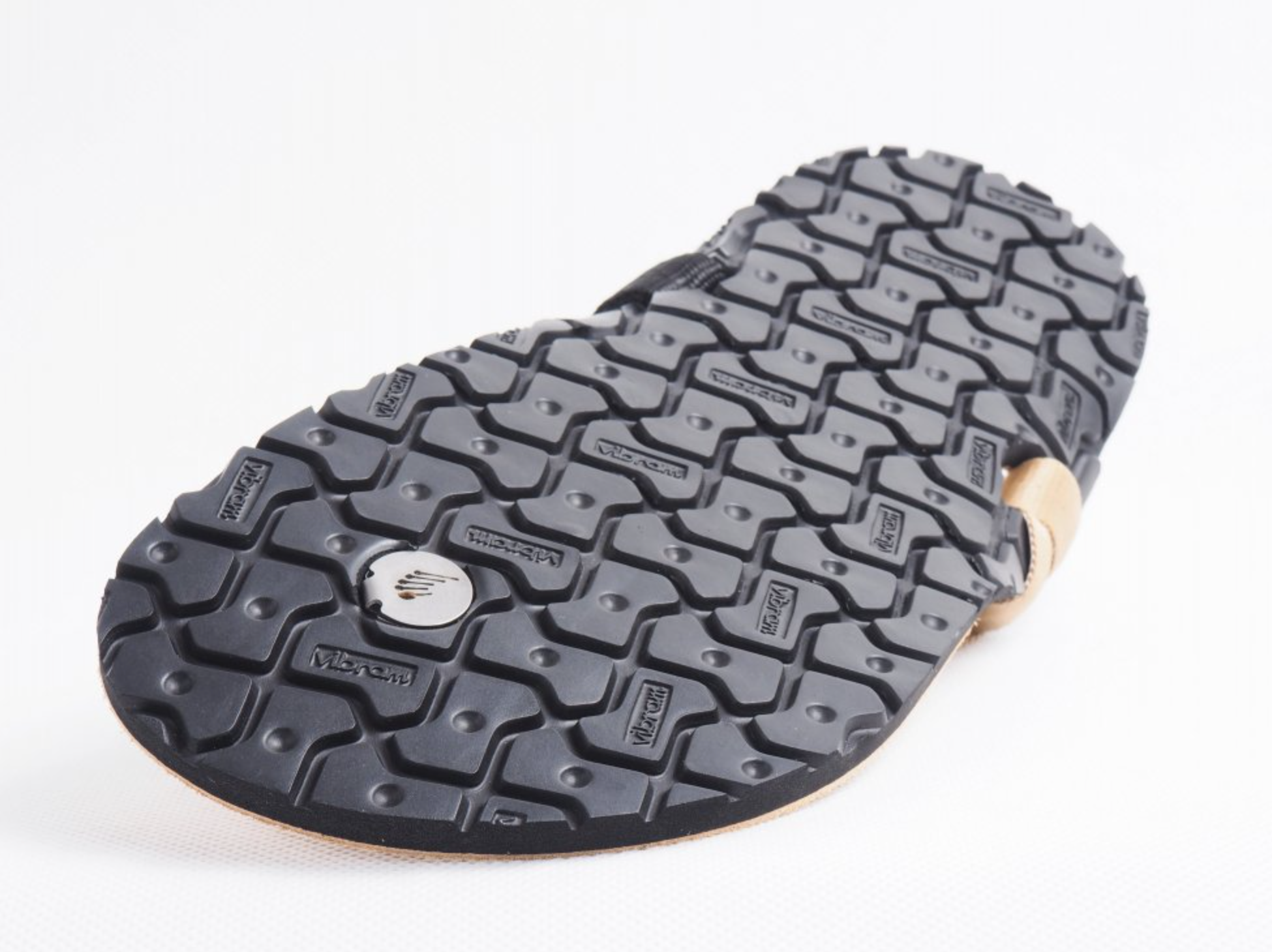 Bosky Light Leather barfods sandaler til kvinder og mænd i farven light brown (light strap), saal